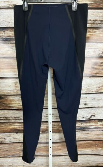 Spanx Pants - Spanx by Sara Blakely Leggings Women's Size XL Seamless Shaping Blue Black